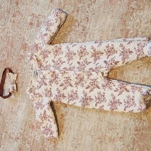 Nicole Miller Floral Pink Tufted One Piece